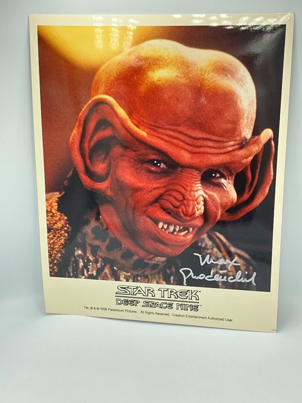Star Trek Autographed Max Grodénchik Signed Rom Deep Space Nine 8x10 Photo DS9